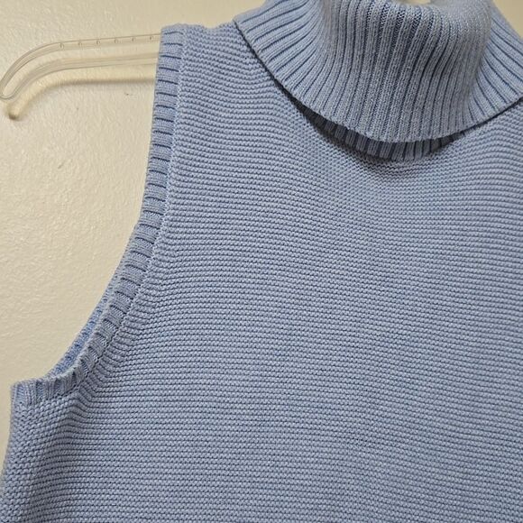 NWOT J. Crew Turtleneck Sweater Tank Women's Size SMALL COMFY RIBBED - Picture 3 of 6